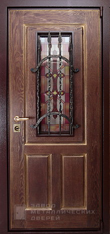 Фото «Дверь с ковкой №20» в Аперелевке